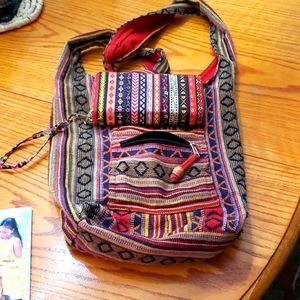 Crossover Aztec purse w/wallet